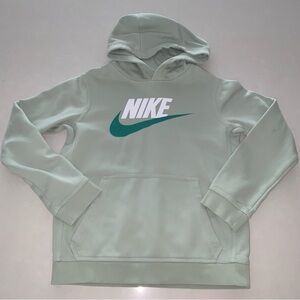 Nike swoosh hoodie. Mint green. No stains or fabric pilling. Youth Large 36”